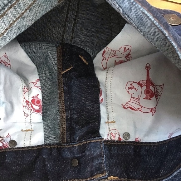 TRUE Religion Ricky Big T men jeans 100% cotton denim dark blue size 30 - Picture 8 of 15